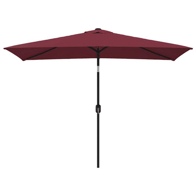 Vidaxl parasol met metalen paal 300x200 cm bordeauxrood
