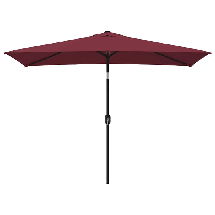 Vidaxl parasol met metalen paal 300x200 cm bordeauxrood