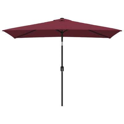 Vidaxl parasol met metalen paal 300x200 cm bordeauxrood