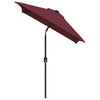 Vidaxl parasol met metalen paal 300x200 cm bordeauxrood
