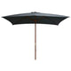 Vidaxl parasol met houten paal 200x300 cm antraciet