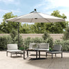 VidaXL Zweefparasol met LED-verlichting en metalen paal 350 cm zand