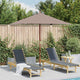 Vidaxl parasol met houten paal 150x200 cm taupe