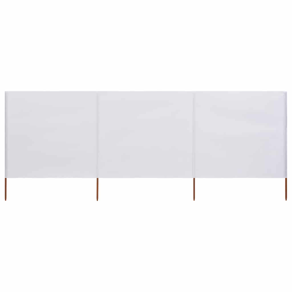 Vidaxl windscherm 3-panelen 400x120 cm stof wit