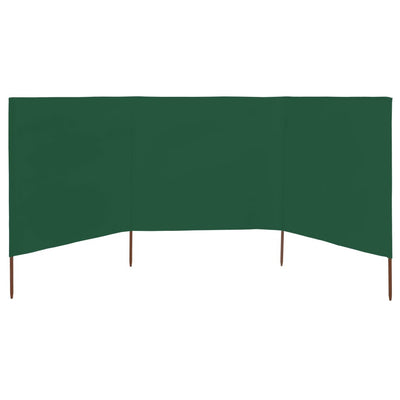 Vidaxl windscherm 3-panelen 400x120 cm stof groen