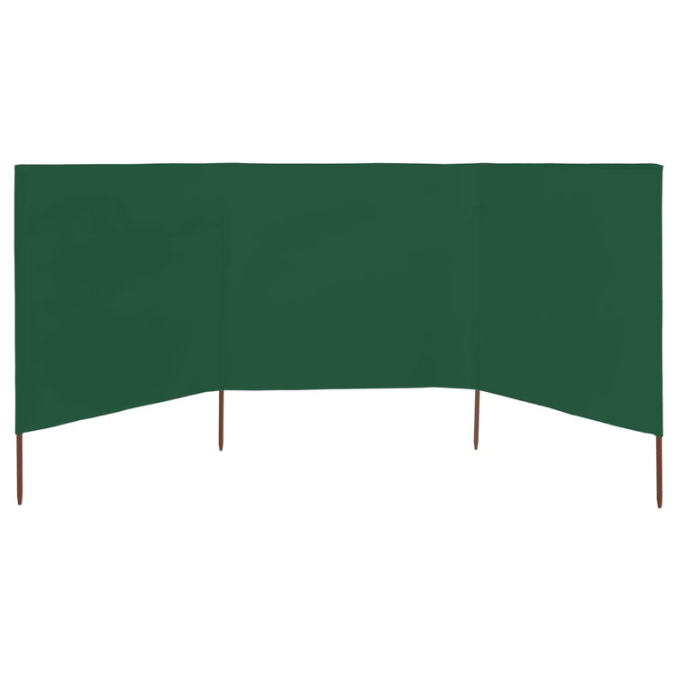 Vidaxl windscherm 3-panelen 400x120 cm stof groen