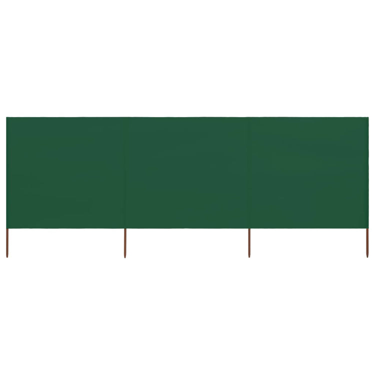 Vidaxl windscherm 3-panelen 400x120 cm stof groen