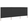 Vidaxl windscherm 3-panelen 400x120 cm stof antraciet