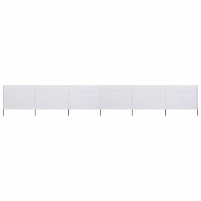 Vidaxl windscherm 6-panelen 800x80 cm stof wit