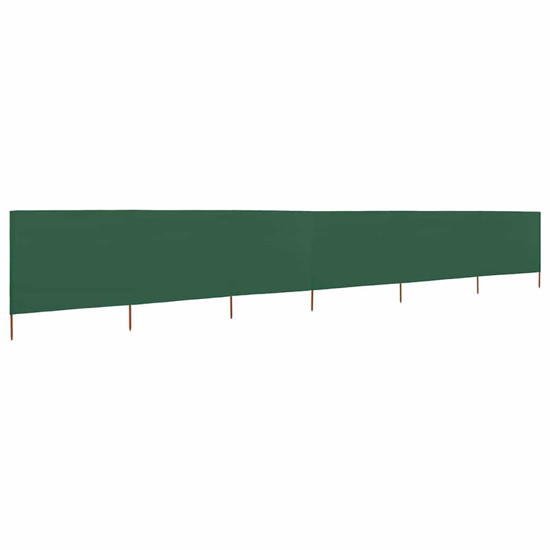 Vidaxl windscherm 6-panelen 800x80 cm stof groen