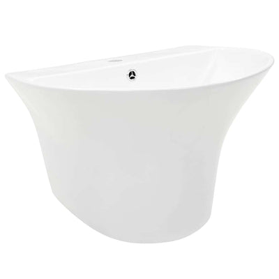 Vidaxl wasbak wit 56 x 48 x 42 cm geglazuurd keramiek