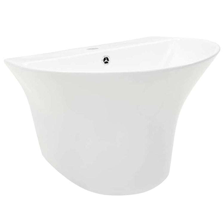 Vidaxl wasbak wit 56 x 48 x 42 cm geglazuurd keramiek