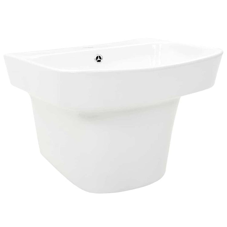Vidaxl wasbak wit 50 x 45 x 41 cm geglazuurd keramiek