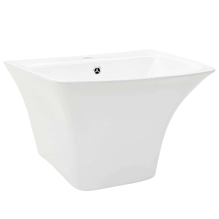Vidaxl wasbak wit 53 x 44 x 37 cm geglazuurd keramiek