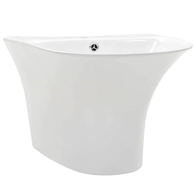 Vidaxl wasbak wit 47 x 45 x 37 cm geglazuurd keramiek