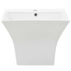 Vidaxl wasbak wandgemonteerd 500x450x410 mm keramiek wit