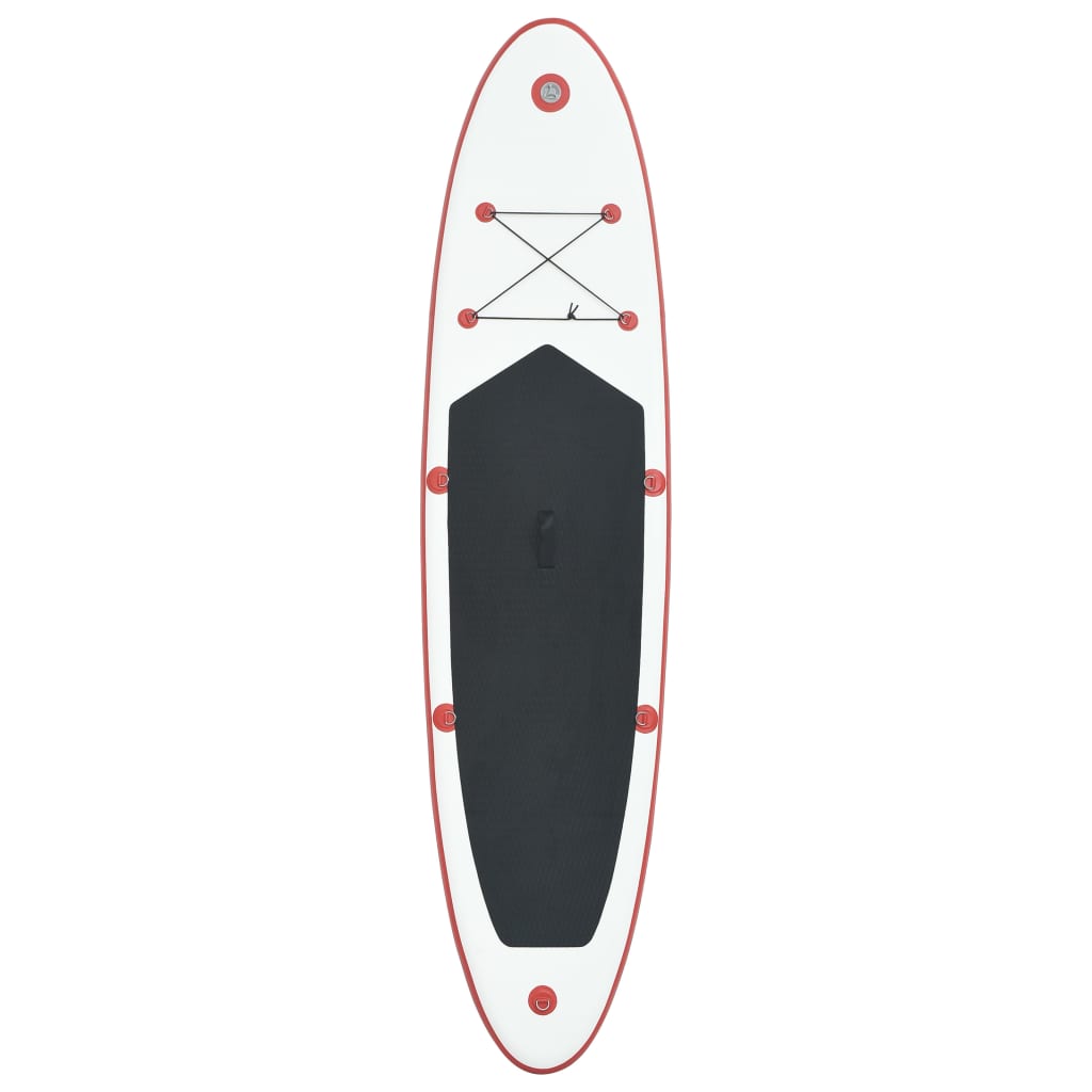VidaXL Stand-up paddleboard opblaasbaar rood en wit