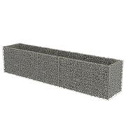 VidaXL Gabion plantenbak verhoogd 450x90x100 cm gegalvaniseerd staal - afbeelding 2
