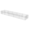 Vidaxl gabion plantenbak verhoogd 450x90x50 cm gegalvaniseerd staal