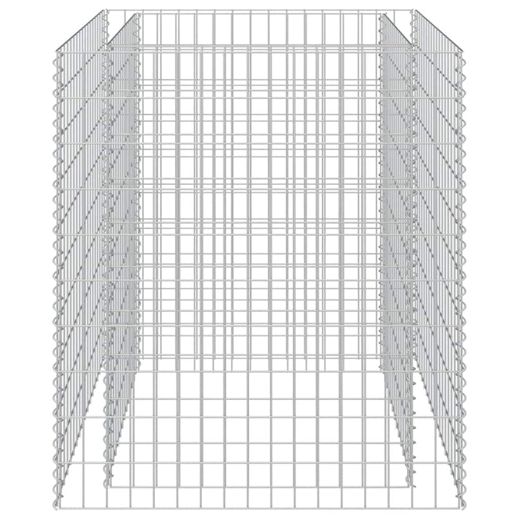 Vidaxl gabion plantenbak verhoogd 90x90x100 cm gegalvaniseerd staal