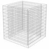 Vidaxl gabion plantenbak verhoogd 90x90x100 cm gegalvaniseerd staal