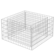 Vidaxl gabion plantenbak verhoogd 90x90x50 cm gegalvaniseerd staal - afbeelding 3