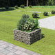 Vidaxl gabion plantenbak verhoogd 90x90x50 cm gegalvaniseerd staal