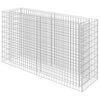 Vidaxl gabion plantenbak verhoogd 180x50x100 cm gegalvaniseerd staal