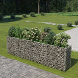 VidaXL Gabion plantenbak verhoogd 360x50x100 cm gegalvaniseerd staal - afbeelding 1