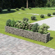 Vidaxl gabion plantenbak verhoogd 360x50x50 cm gegalvaniseerd staal - afbeelding 1