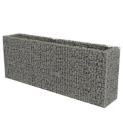 VidaXL Gabion plantenbak verhoogd 270x50x100 cm gegalvaniseerd staal - afbeelding 2
