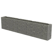 VidaXL Gabion plantenbak verhoogd 450x50x100 cm gegalvaniseerd staal - afbeelding 2