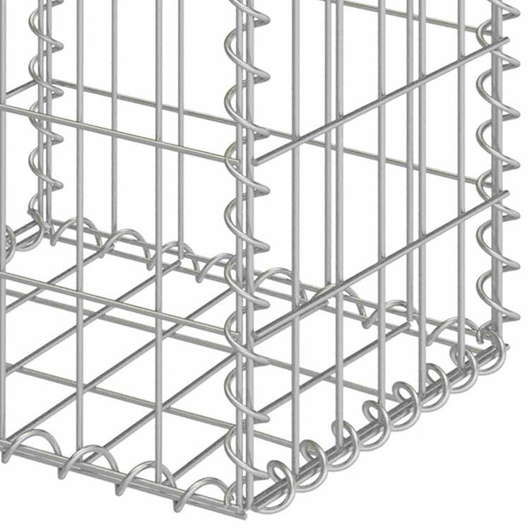 Vidaxl schanskorven 2 st 30x30x40 cm gegalvaniseerd staal