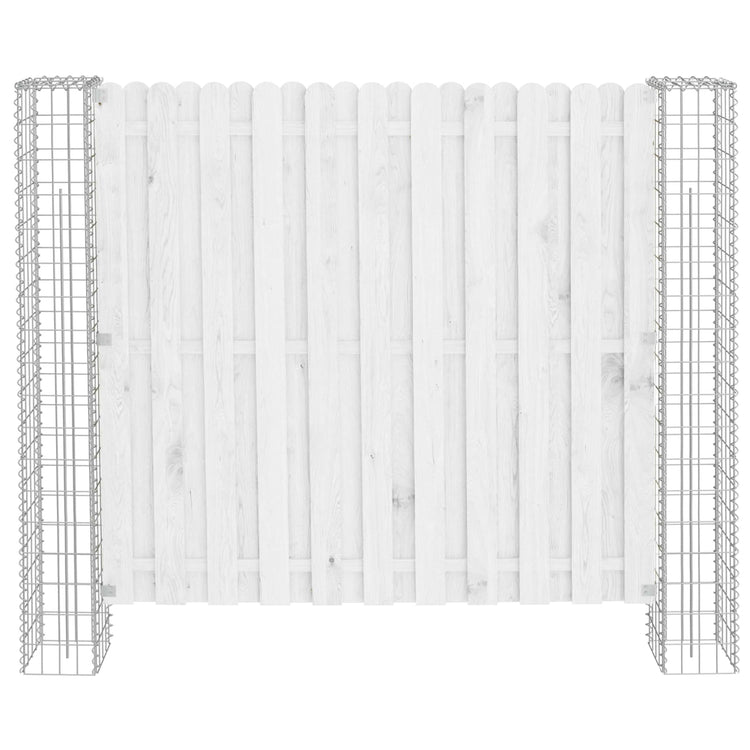 Vidaxl afrasteringspaal 2 pcs zilver 20 x 20 x 190 cm metaal