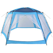 Vidaxl zwembadtent 590x520x250 cm stof blauw - afbeelding 2