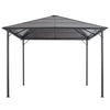 VidaXL Prieel met dak 3x3 m aluminium antracietkleurig