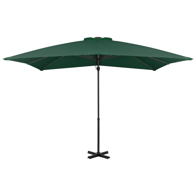 Vidaxl zweefparasol met aluminium paal 250x250 cm groen