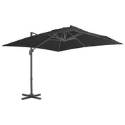 Vidaxl zweefparasol met aluminium paal 300x300 cm antracietkleurig - afbeelding 1