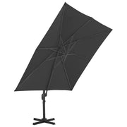 Vidaxl zweefparasol met aluminium paal 300x300 cm antracietkleurig - afbeelding 3