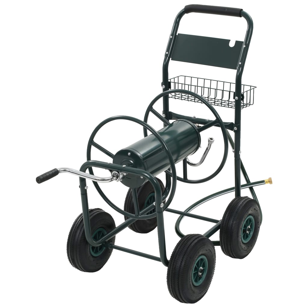 Vidaxl tuinslangtrolley met 1 2 slangkoppeling 75 m staal
