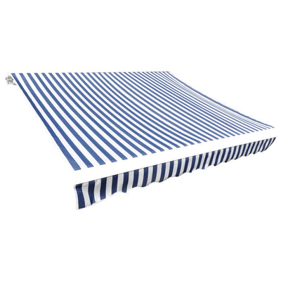 Vidaxl vervangingsdoek voor luifel 350x250 cm polyester blauw en wit