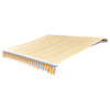 Vidaxl luifeldoek 450x300 cm canvas oranje en wit