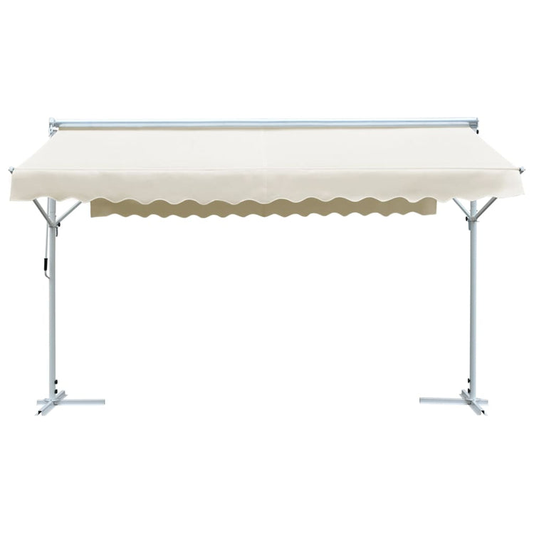 VidaXL Luifel vrijstaand 4x3 m crème