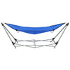Vidaxl hangmat met inklapbare standaard blauw