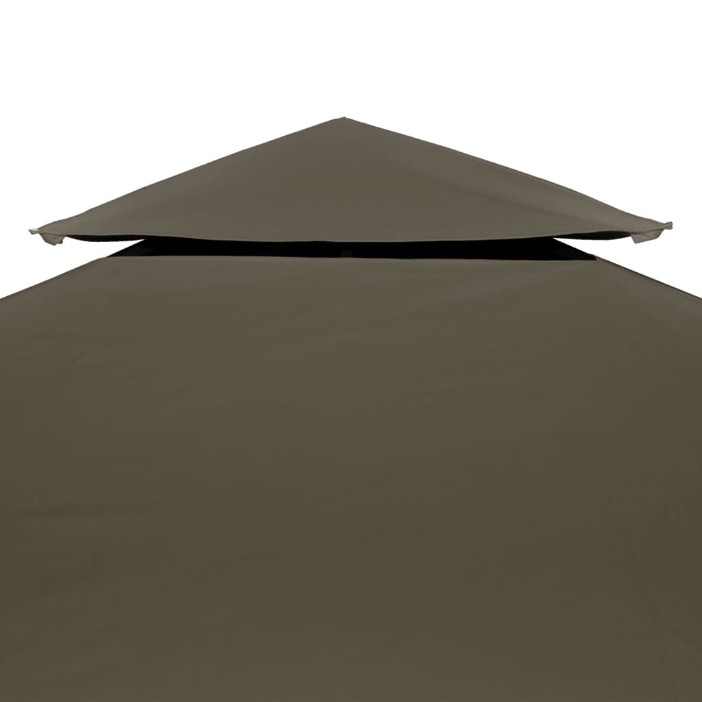 VidaXL Prieeldak 2-laags 4x3m 310 g m² taupe