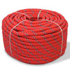 Vidaxl boot touw 10 mm 250 m polypropyleen rood