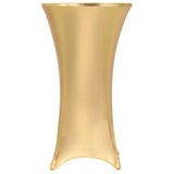 Vidaxl 2 st tafelhoezen stretch 60 cm goud - afbeelding 1