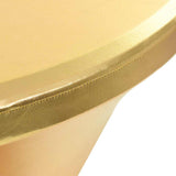 Vidaxl 2 st tafelhoezen stretch 60 cm goud - afbeelding 3