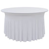 Vidaxl 2 st tafelhoezen stretch met rok 120x74 cm wit