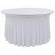 Vidaxl 2 st tafelhoezen stretch met rok 120x74 cm wit